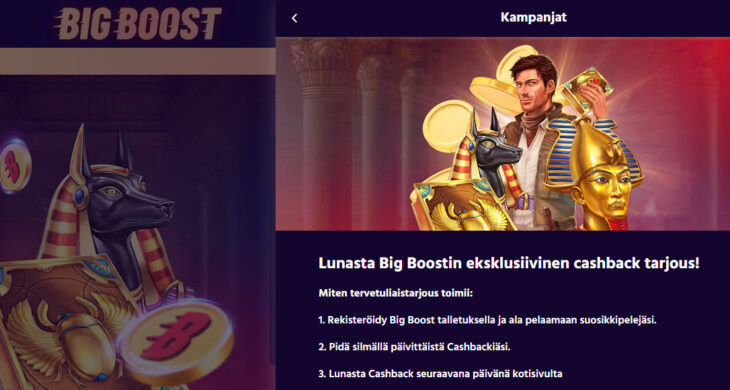 big boost bonus cashback
