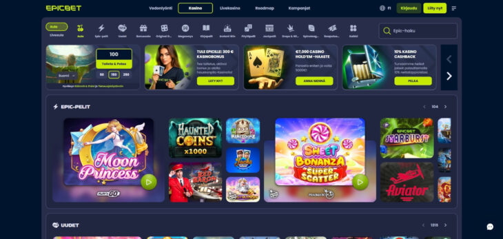 epicbet pelivalikoima