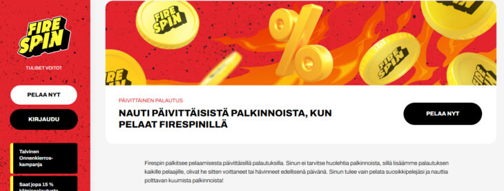 firespin bonus cashback