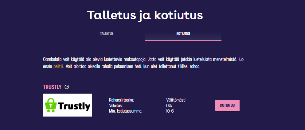 gambola kotiutus
