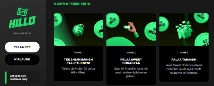 hillo bonus ilmaiskierrokset