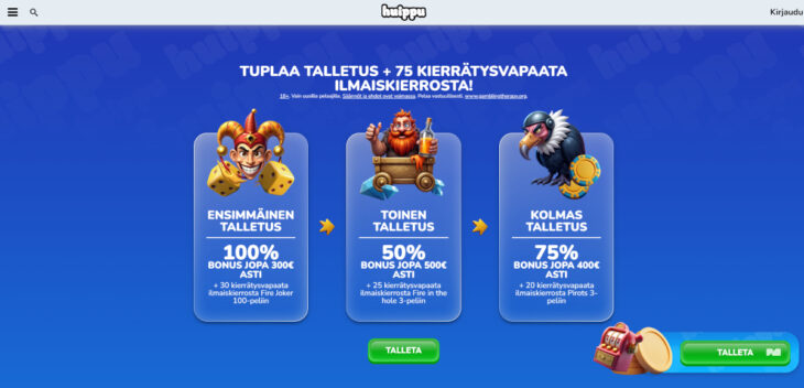 huippu kasino bonus