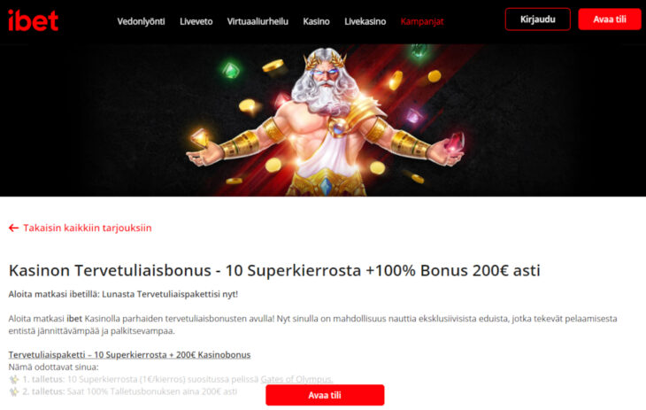 ibet bonus