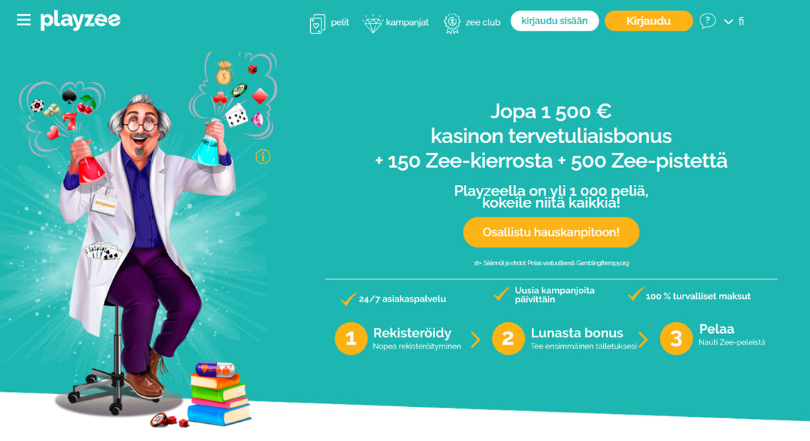 kasino tervetuliaistarjous