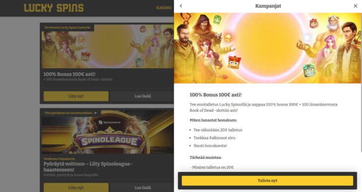 lucky spins bonus