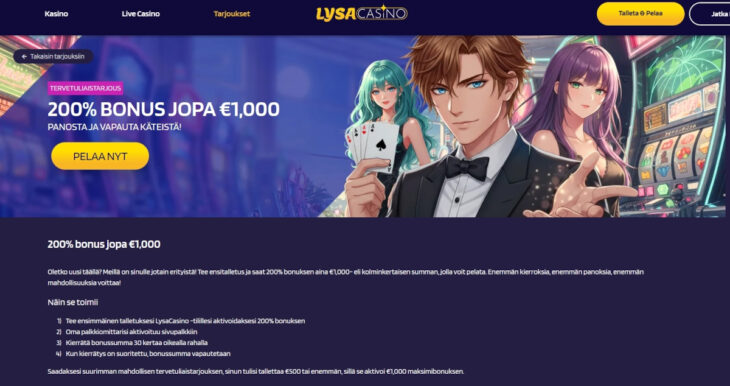 lysacasino bonus