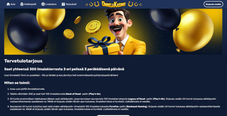 onnela kasino ilmaiskierrokset