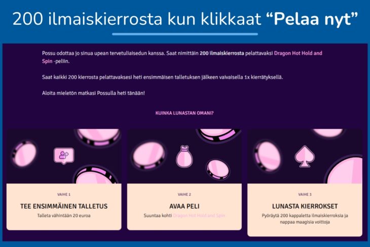 possu bonus ilmaiskierrokset
