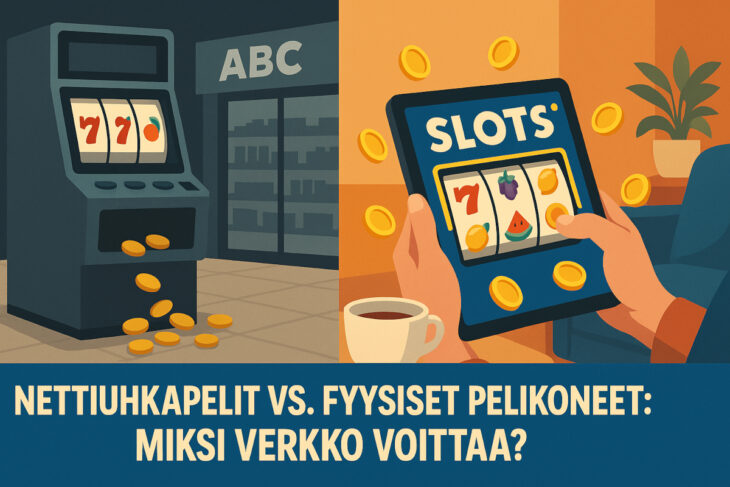 uhkapelit netissä vs fyysiset peliautomaatit