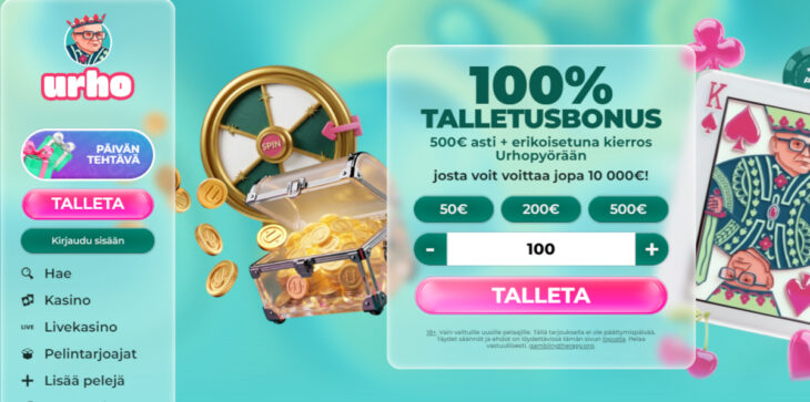 urho kasino bonus