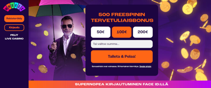 wheelz casino talletusbonus